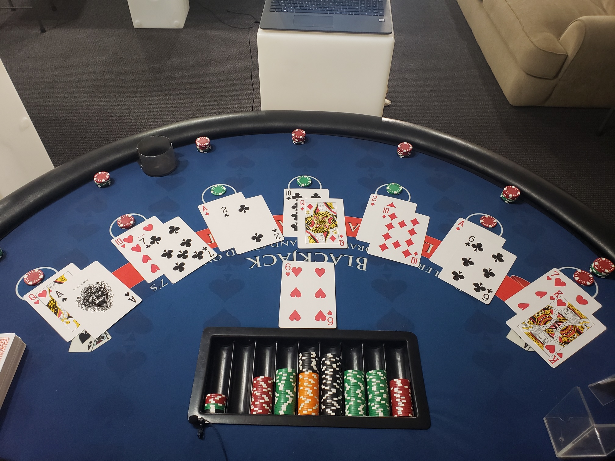 Virtual Blackjack Table