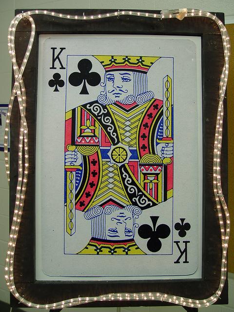Lighted King Playing Card